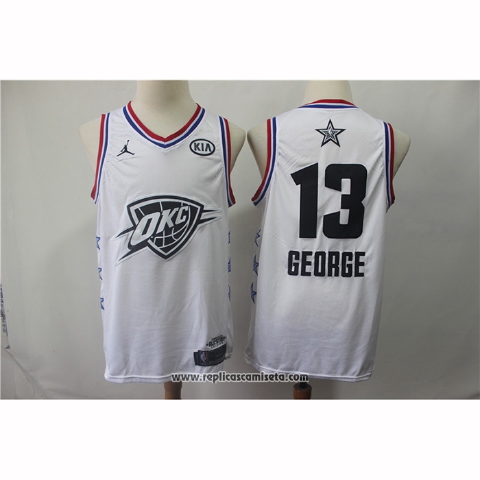 Camiseta All Star 2019 Oklahoma City Thunder Paul George #13 Blanco